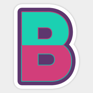 "B" This Is Letter B Capital First Letter In Your Name And your design Sticker